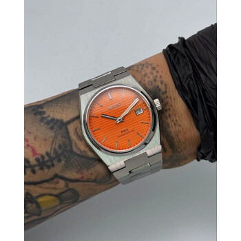 Custom Seiko Mod • Orange Waffle PRX • 40mm